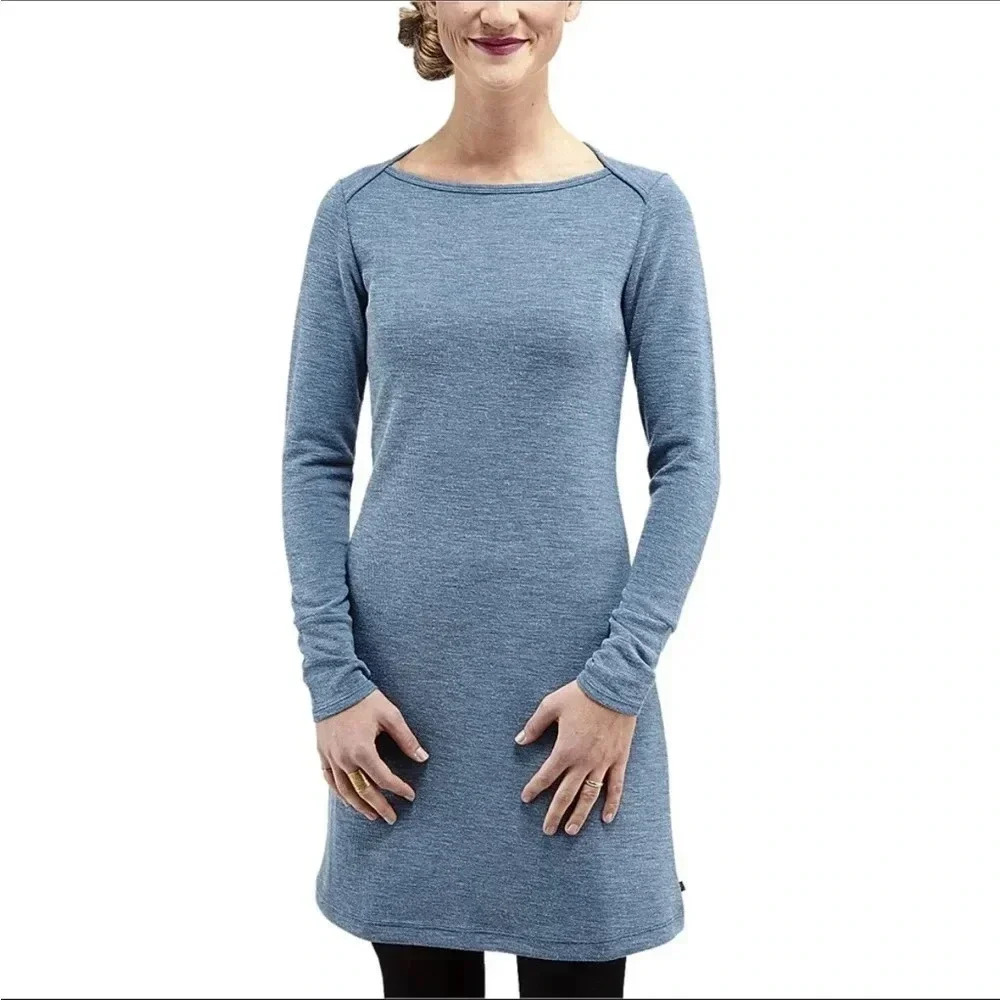 Merrell Blue Long Sleeve Dress